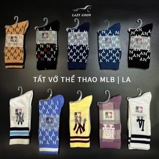 Tất n.year / m.b cổ cao hàn quốc họa tiết monogram cao cấp cotton thoáng khí