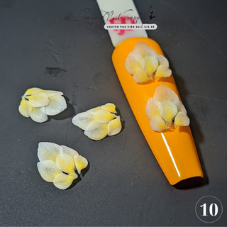 Hoa bột nail hoa đính móng tay ( hoa ẩn cánh sen ombre 2 màu )