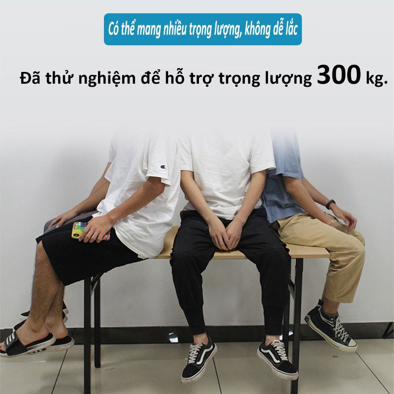 HUHU Bàn học làm việc gấp gọn khung chắc chắn Tiết kiệm không gian Mặt bàn bằng gỗ MDF dày 18mm | BigBuy360 - bigbuy360.vn