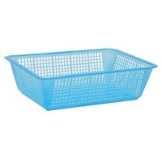 Rổ nhựa vuông to màu ngẫu nhiên 35×26×9