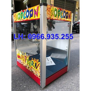 Máy làm bắp rang bơ tủ kính điện giá rẻ