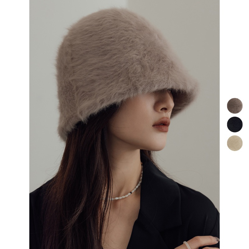 Mũ bucket lông MACA HAT picked by marron oro