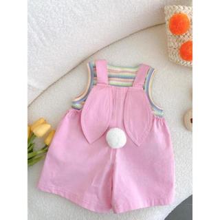 Bộ quần áo yếm bé gái,Set bộ đồ yếm 2 chi tiết cho bé gái dễ thương từ 0 đến 5 tuổi