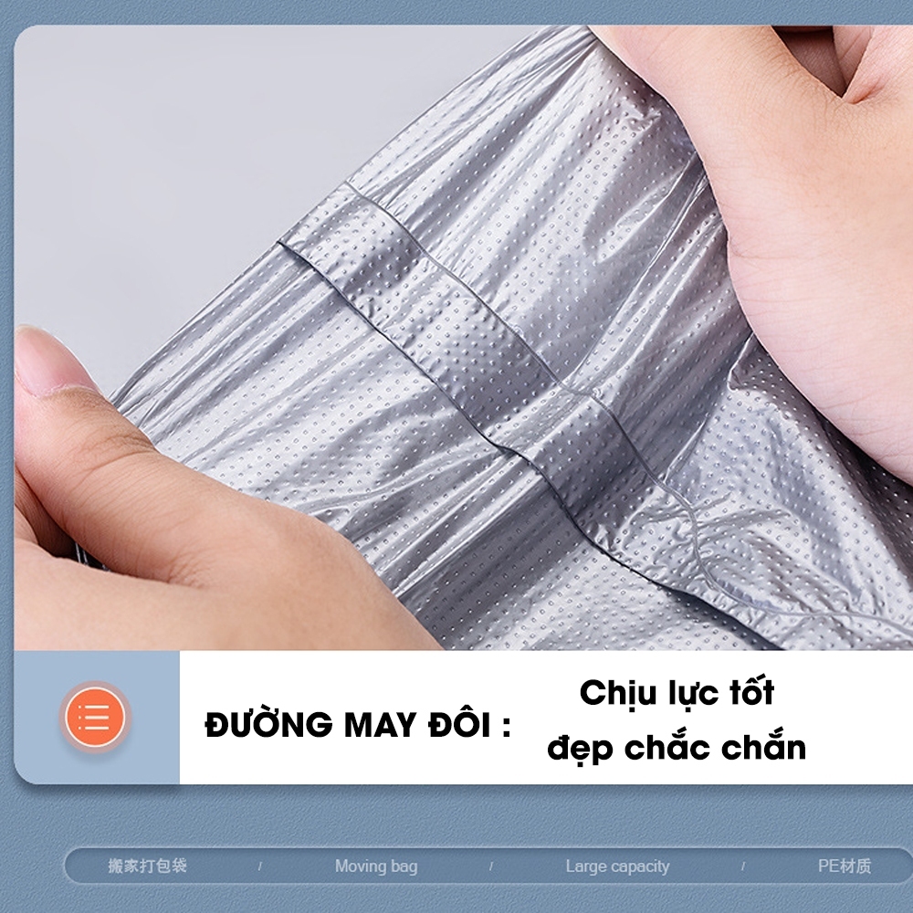 Combo 10 túi nilon size đại loại đẹp, dẻo, dai, túi bóng hai quai dùng gói hàng, đựng rác.