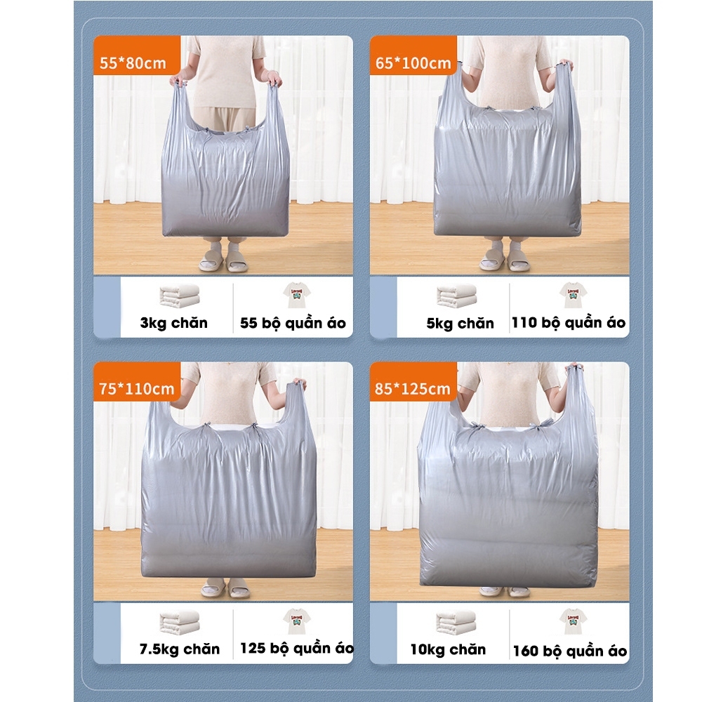 Combo 10 túi nilon size đại loại đẹp, dẻo, dai, túi bóng hai quai dùng gói hàng, đựng rác.