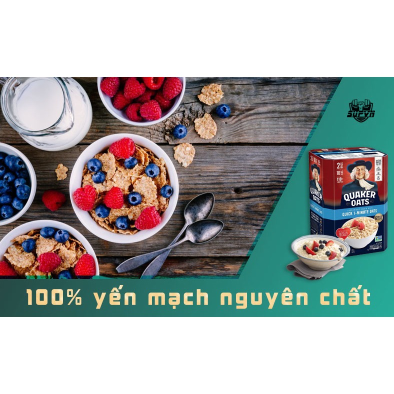 Yến mạch Nguyên Hạt Cán Mỏng Quaker Oats 4.6kg QUAKER OLD FASHION- Thực phẩm ăn kiêng nhập khẩu Mỹ Xuất Hóa Đơn