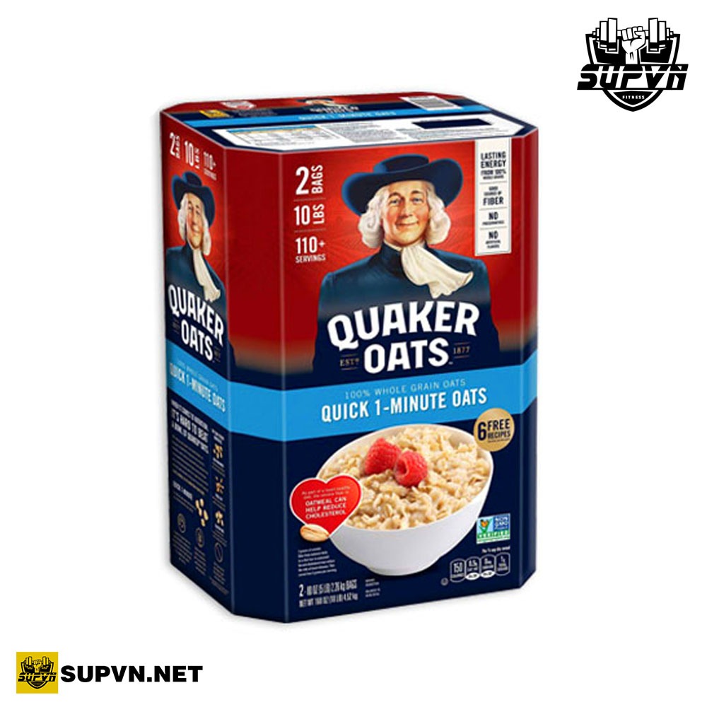 Yến mạch Nguyên Hạt Cán Mỏng Quaker Oats 4.6kg QUAKER OLD FASHION- Thực phẩm ăn kiêng nhập khẩu Mỹ Xuất Hóa Đơn