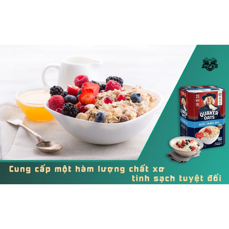 Yến mạch Nguyên Hạt Cán Mỏng Quaker Oats 4.6kg QUAKER OLD FASHION- Thực phẩm ăn kiêng nhập khẩu Mỹ Xuất Hóa Đơn