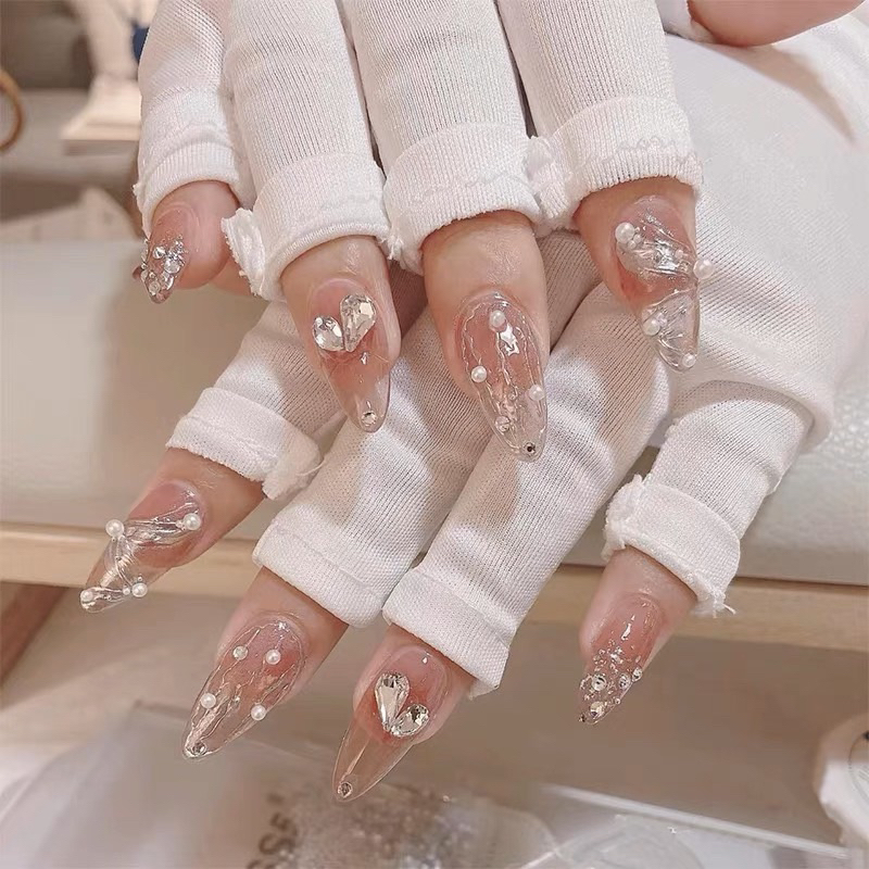 Gang tay vải trang hở ngón chống tia uv