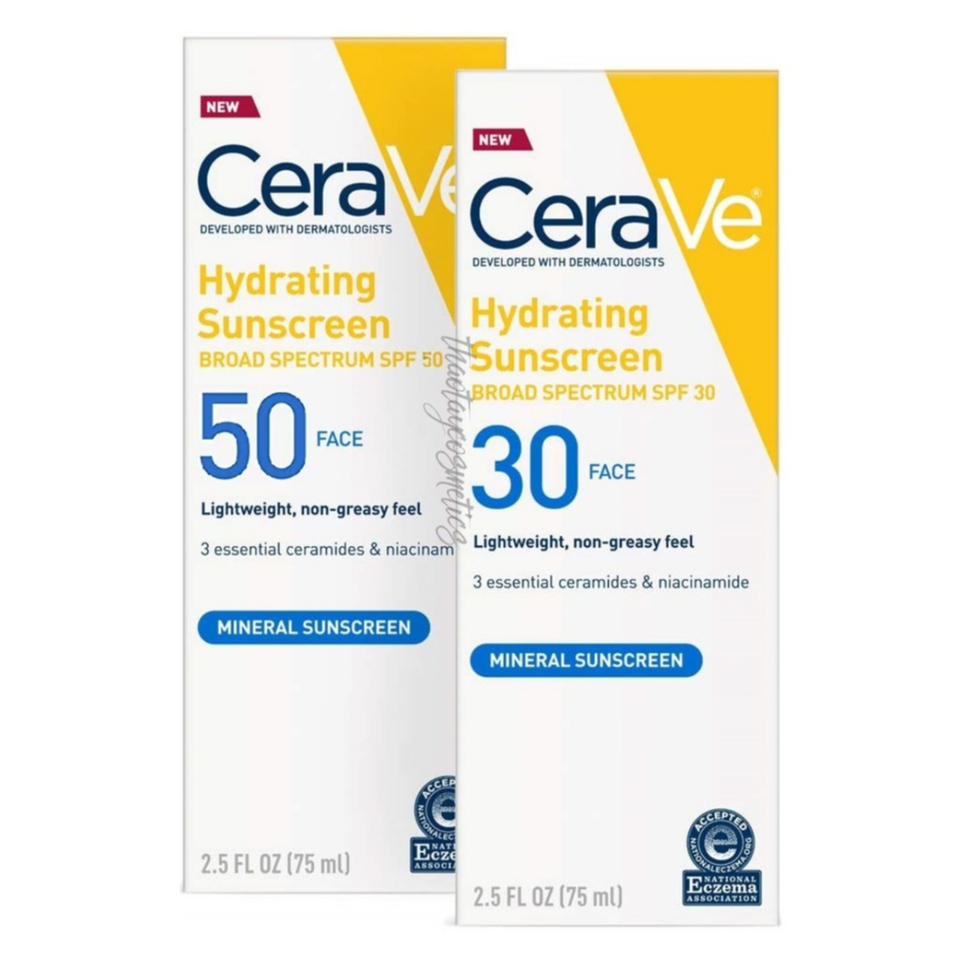 Kem chống nắng cho da mặt CeraVe Hydrating Sunscreen SPF 30 / SPF 50 Face Lotion (75ml)