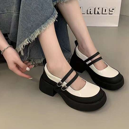 PANDOLL] Giày lolita nữ đế cao 6cm K3 thời trang Hàn Quốc - Giày lolita đế cao thời trang