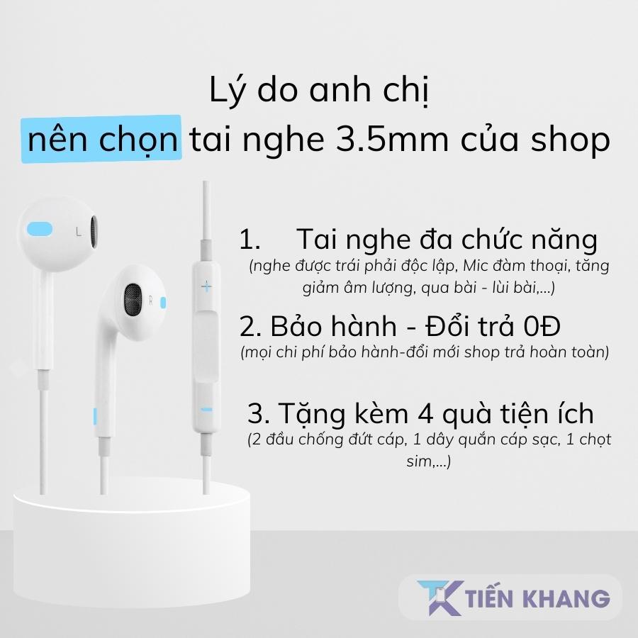 Tai nghe dây có mic đàm thoại tăng giảm âm lượng qua bài chuyển bài trên dây dễ dàng, Dây tai nge chơi game trái phải