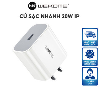 Củ sạc nhanh 20W WP-U55 hỗ trợ sạc nhanh cho các dòng điện thoại và máy tính bảng