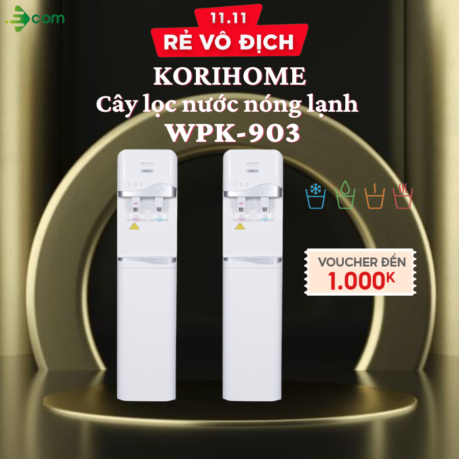 Máy lọc nước tích hợp nóng lạnh Korihome WPK-903