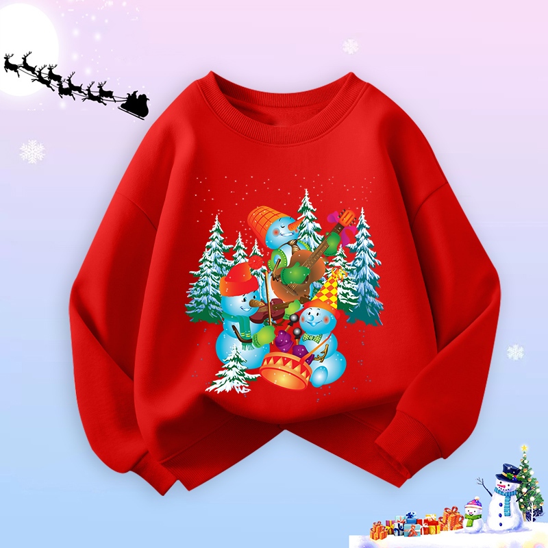 Áo nỉ cho bé Noel 2023 áo sweater giáng sinh Merry Christmas cho bé trai bé gái in hình độc đáo