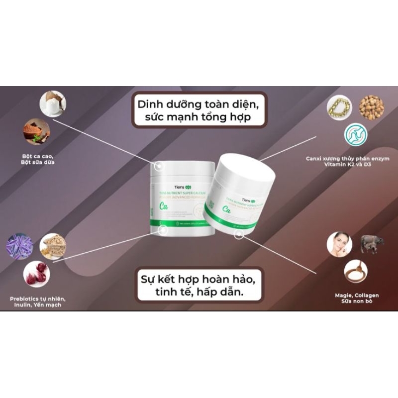 Thực phẩm chức năng,CANXI PHÁP DẠNG BỘT HÒA TAN TIENS