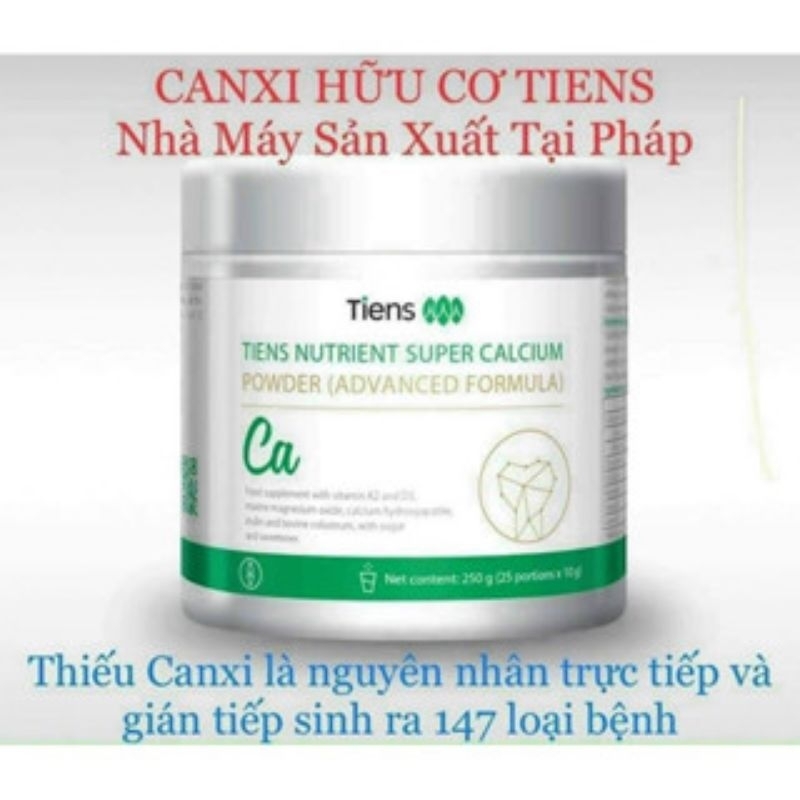 Thực phẩm chức năng,CANXI PHÁP DẠNG BỘT HÒA TAN TIENS