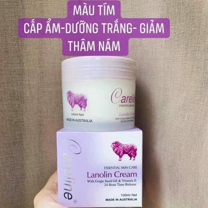 Kem dưỡng da nhau thai cừu Lanolin Cream Careline