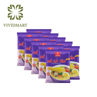  - VIFON - Mì gà tím Vifon / Mì Vifon gà tím/ Mì đùi gà tím Vifon/ Mì ăn liền gà tím Vifon (75g/gói)