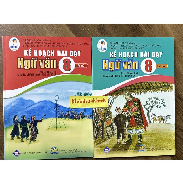Sách - Combo Kế hoạch bài dạy Ngữ Văn 8 - tập 1 + 2