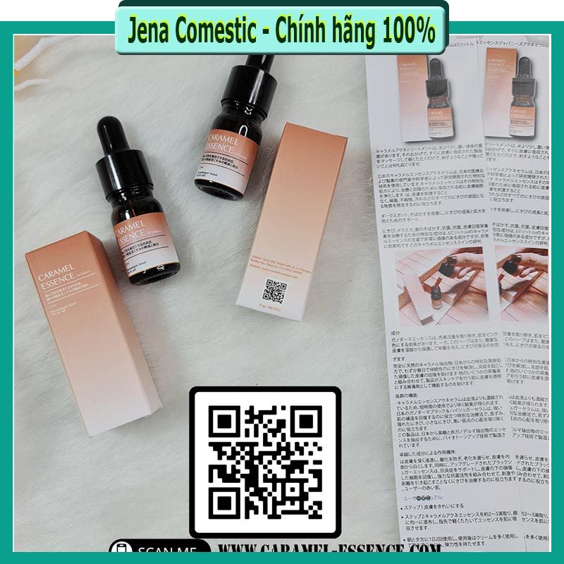 (3 Tặng 1) Serum Mụn Caramel Essence,serum Giảm Thâm Mụn Cho Làn Da Trắng Sáng Se Khít Lỗ Chân Lông - Jena Comestic