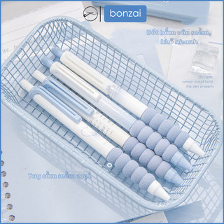 Set 4 bút gel bấm Inmorning Pastel siêu xinh tay cầm mềm mại mực nhanh khô.