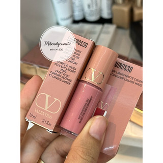 Son kem 2in1 luôn má hồng Valentino lip Blush Liquid Matte - Màu 109R