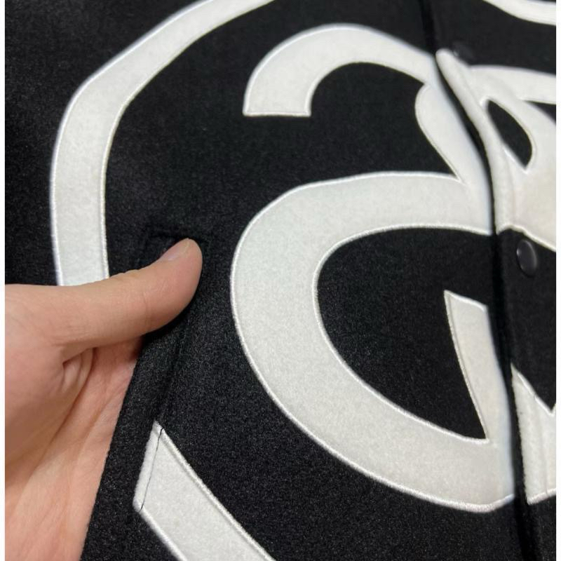 STUSSY VARSITY 2022 - Áo khoác dạ ép big logo thu đông