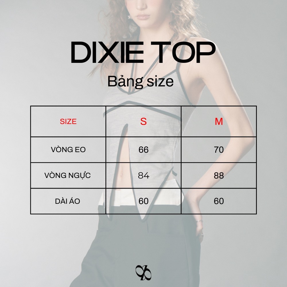 Áo dây vải thun phối viền đen INTO.EIGHT thiết kế