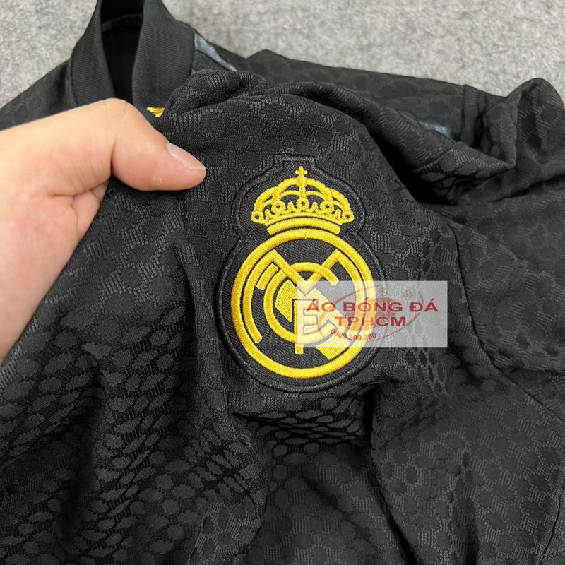 ReaI.mùa23/24-Áo Bóng Đá bản PLAYER hàng Thái cao cấp - ReaI.LlFE đen