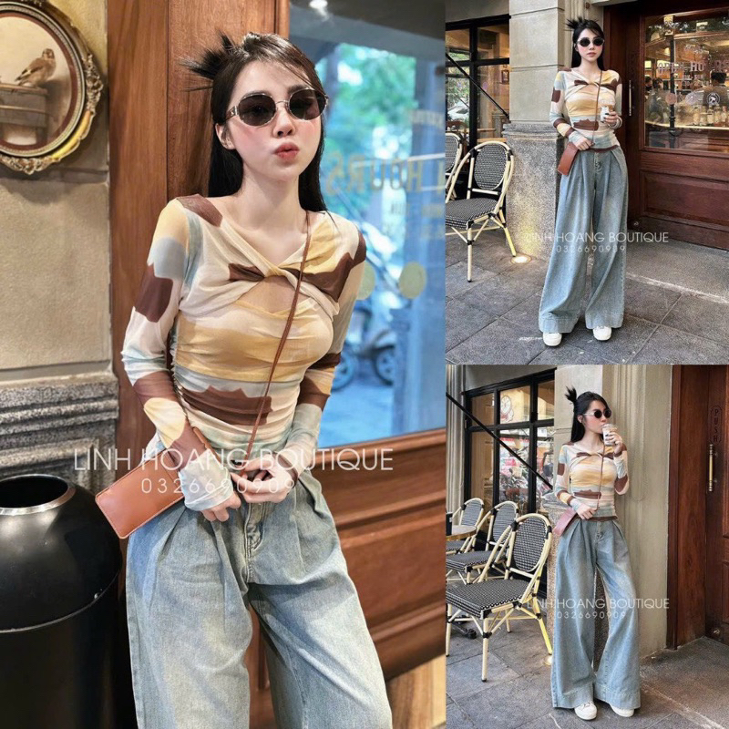 Áo body xoắn ngang ngực cao cấp - HÌNH THẬT