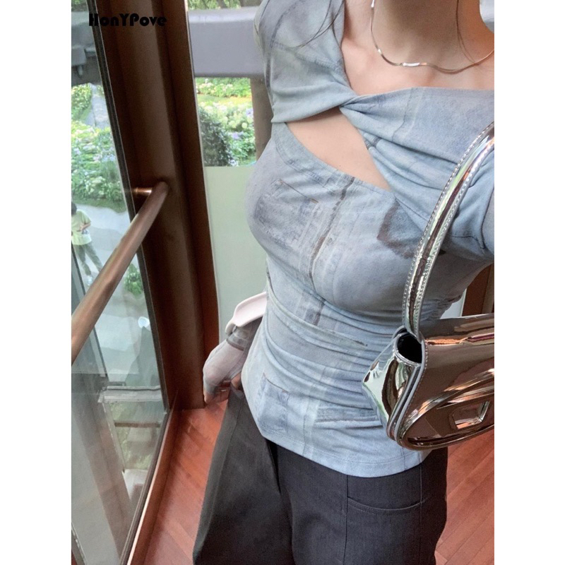 Áo body xoắn ngang ngực cao cấp - HÌNH THẬT