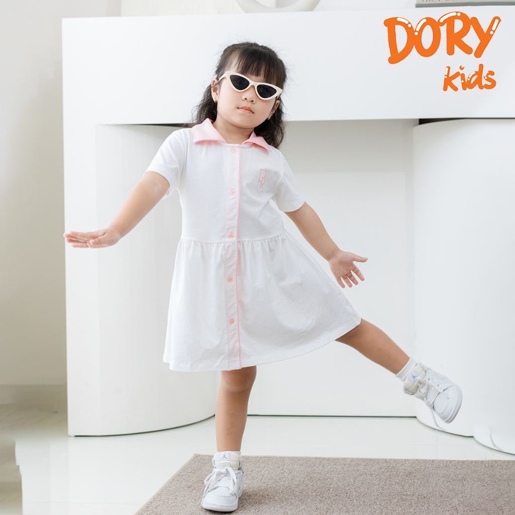 Váy đầm polo cho bé gái DORYKIDS 100% cotton co giãn 4 chiều dáng váy tennis bồng bềnh xinh xắn size đại VT03