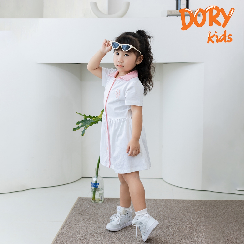 Váy đầm polo cho bé gái DORYKIDS 100% cotton co giãn 4 chiều dáng váy tennis bồng bềnh xinh xắn size đại VT03