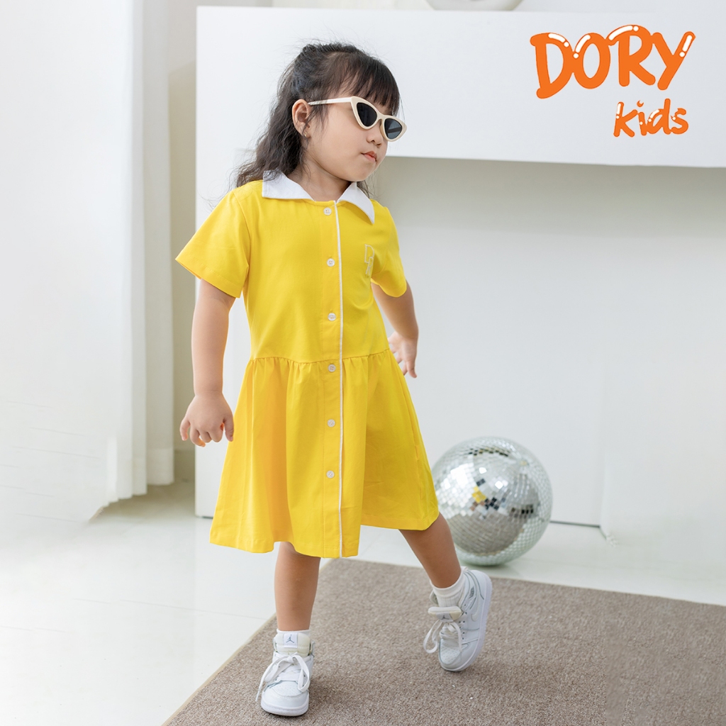 Váy đầm polo cho bé gái DORYKIDS 100% cotton co giãn 4 chiều dáng váy tennis bồng bềnh xinh xắn size đại VT03