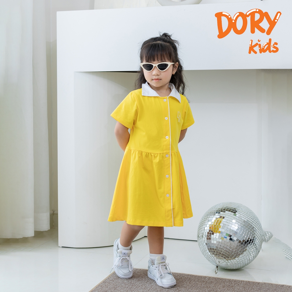 Váy đầm polo cho bé gái DORYKIDS 100% cotton co giãn 4 chiều dáng váy tennis bồng bềnh xinh xắn size đại VT03