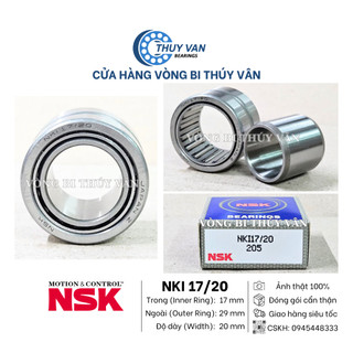 Vòng bi bạc đạn đũa kim, con lăn hình trụ nki 17/20 hãng nsk