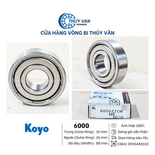 Vòng bi bạc đạn hạt tròn, cầu 6000 6001 6002 6003 6004 6005 6007 6009 hãng koyo nhật
