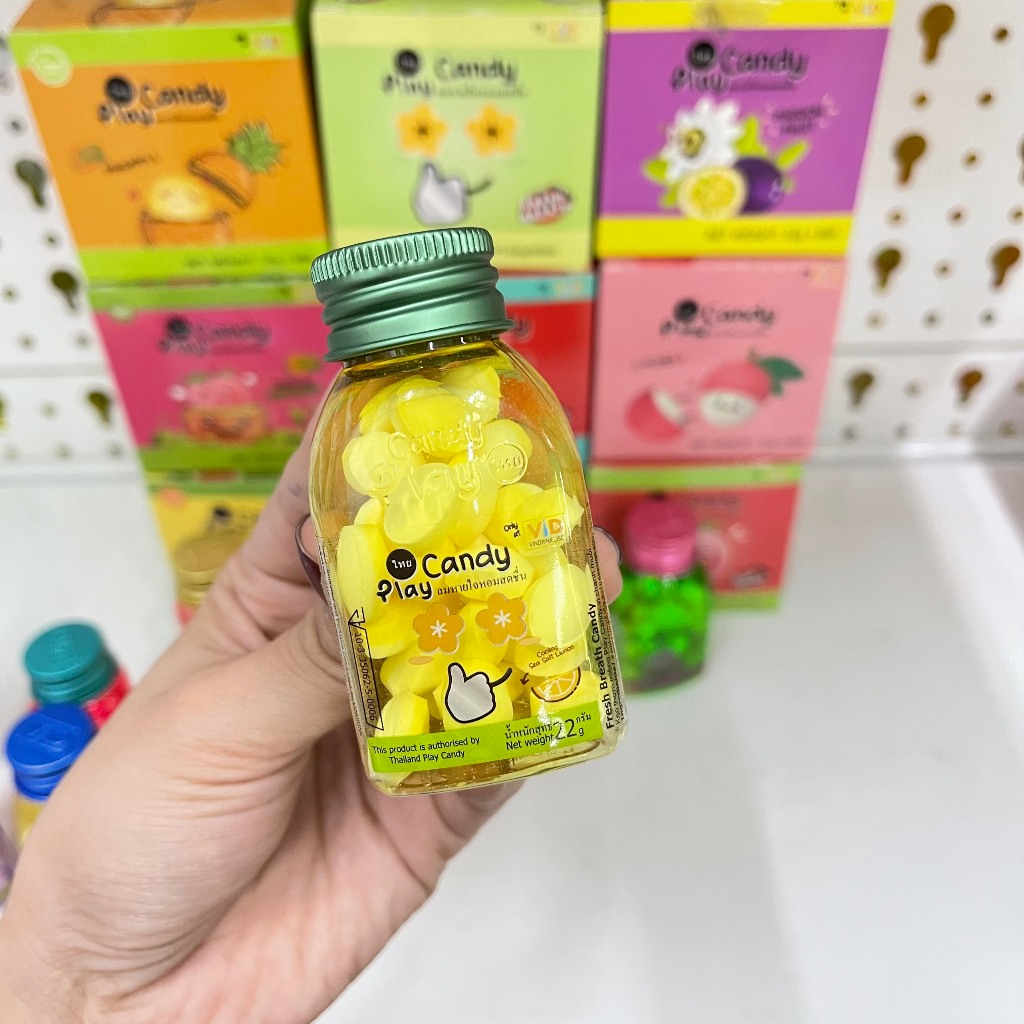 Kẹo ngậm thơm miệng Play Candy hãng VID Thái Lan các vị