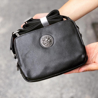 Túi đeo chéo unisex mini da thật