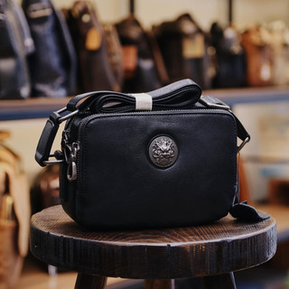 Túi đeo chéo unisex mini da thật