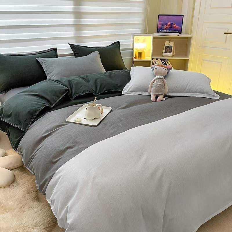 Bộ 4 món Vỏ Chăn Ga Gối Coton poly hàng nhập khẩu cao cấp đủ mọi kích thước drap giường