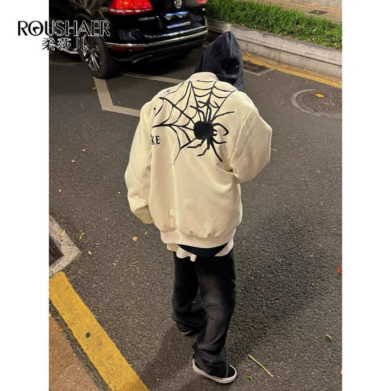 MAKE SPIDER BOMBER JACKET - Áo khoác nỉ thu đông 2023