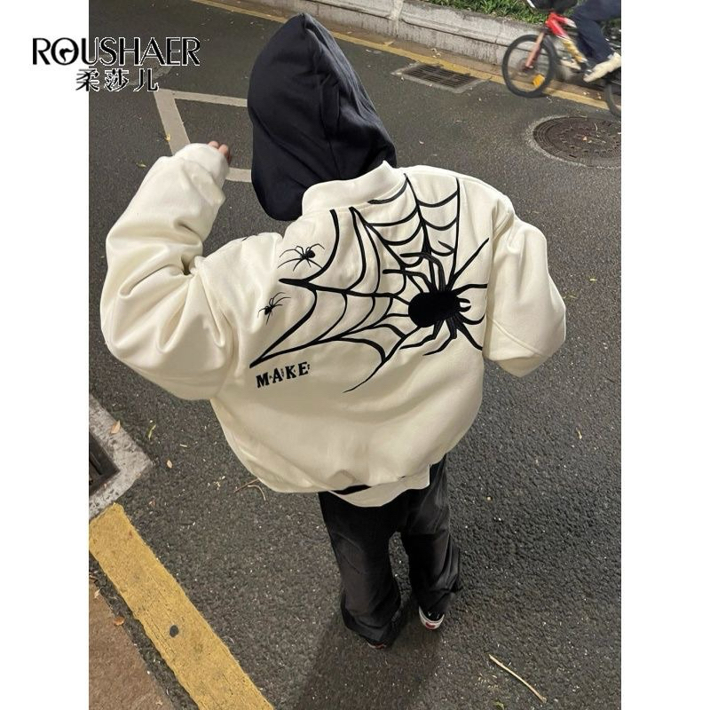MAKE SPIDER BOMBER JACKET - Áo khoác nỉ thu đông 2023