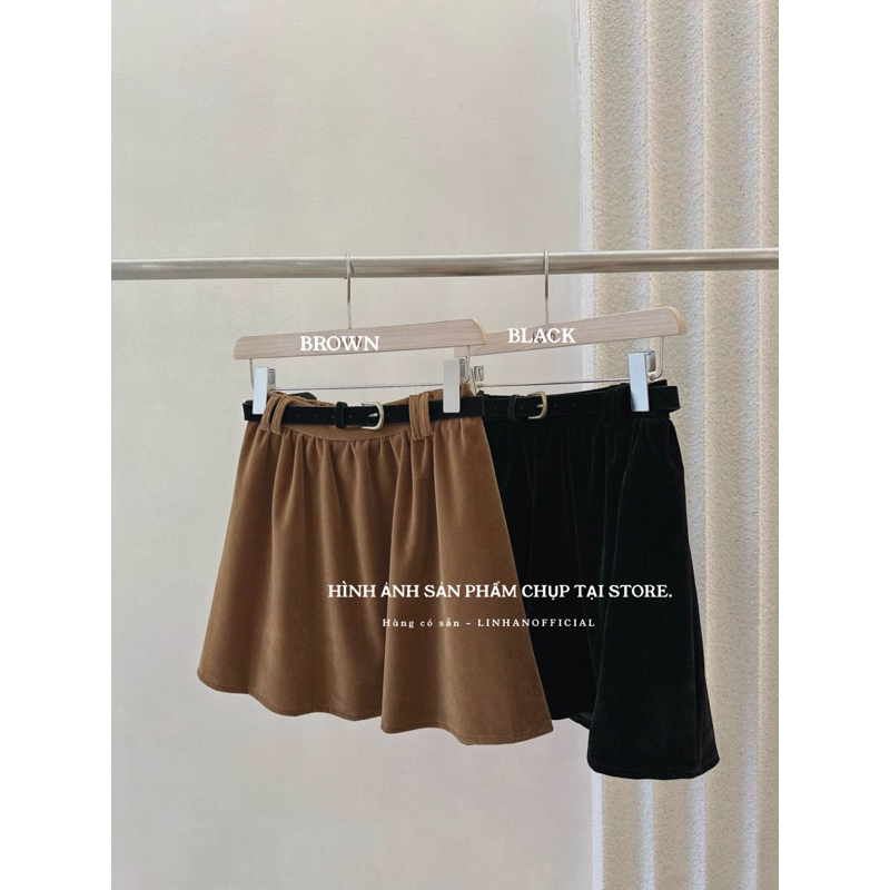 Chân váy nhung xoè StyleKorean 8683 // Hàng có sẵn🇰🇷