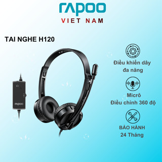 Tai Nghe Rapoo H120 có mic - điều khiển dây đa năng