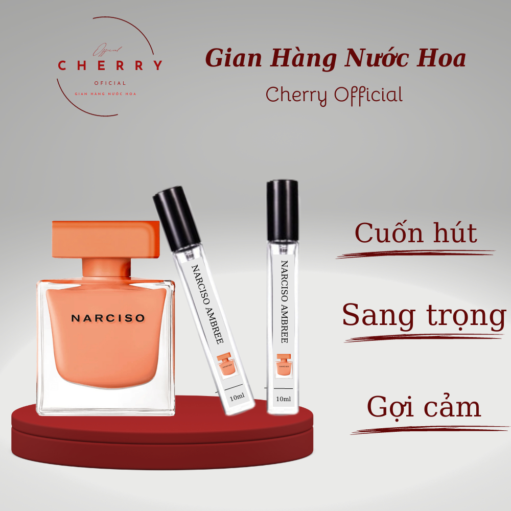 Nước hoa Nữ Narciso Ambree Eau de Parfum Sang trọng, Quyến rũ, Thu hút - Cherry Official