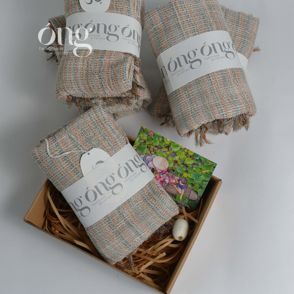 Khăn quàng cổ Nam Nữ chất liệu Cotton tự nhiên từ làng nghề truyền thống Việt Nam