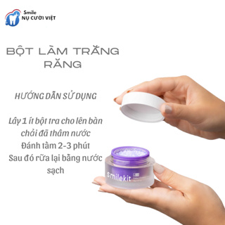 Bột Làm trắng Răng Smilekit V34 Với Công Nghệ PAP Ngọc Trai