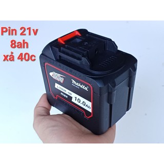 Cục pin makita 20 cell lishen 8ah xả cao 40c mạch 80a đóng sẵn có báo pin